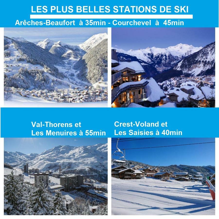 Beau Duplex 54M2, Classe 3 Etoiles Et Label "Gite De France" 5Min Centre, 15Min Gare Climatisation, Calme, 2 Chambres, Netflix Wifi, Tv 140Cms, Parking, Boite A Cles Arrivee Tardive - Gites La Tarine - アルベールヴィル エクステリア 写真